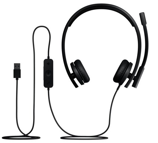 Logitech USB Headset H540 Stereo Teams version Black – תמונה 3