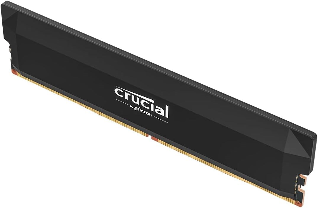 16GB DIMM DDR5 6000Mhz CL36 Crucial Pro OC Black – תמונה 3