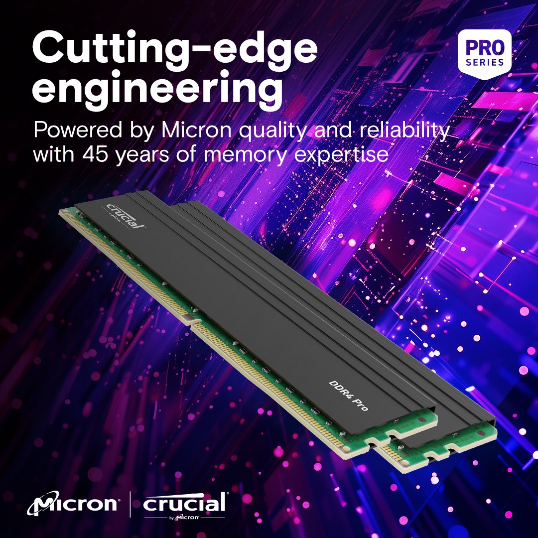 64GB (2x32 GB) DESKTOP DDR4 3200MHz Crucial Pro – תמונה 3
