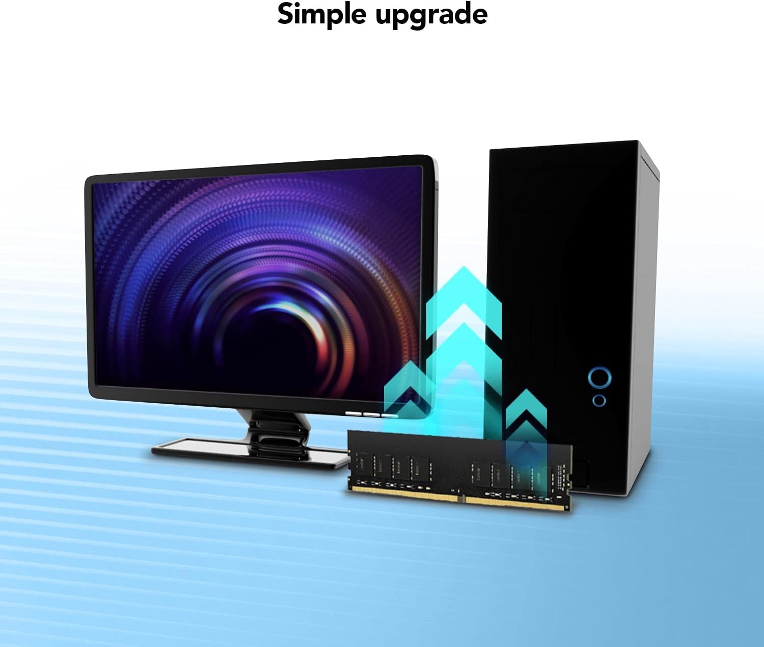 8GB DDR4 3200MHz UDIMM LEXAR – תמונה 6