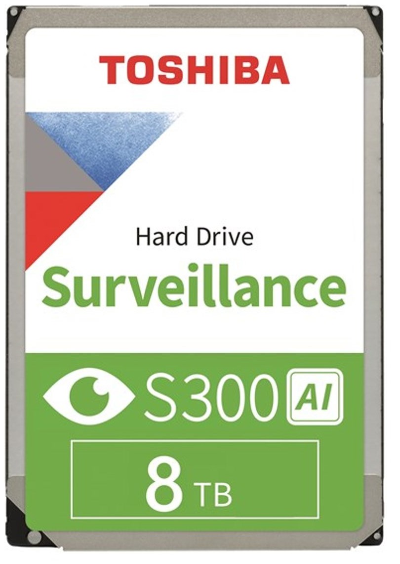 TOSHIBA S300 AI 8TB Surveillance (CMR) – תמונה 2