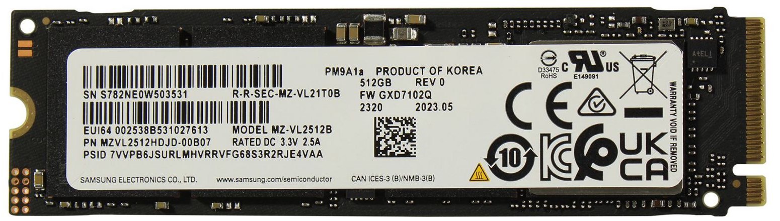 SAMSUNG /HP SSD 512GB PM9A1 M.2 NVMe – תמונה 2