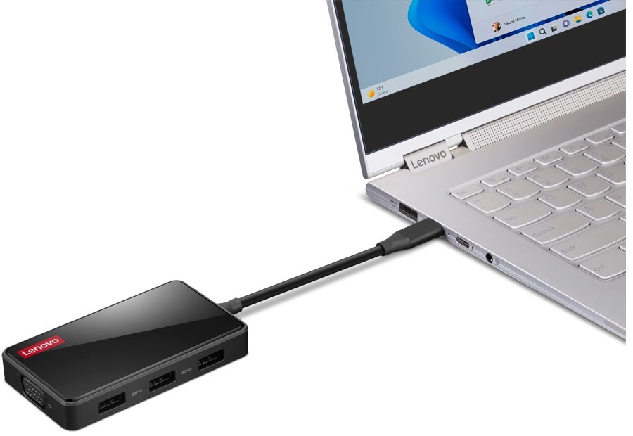 Lenovo 100 USB-C Travel Dock – תמונה 4