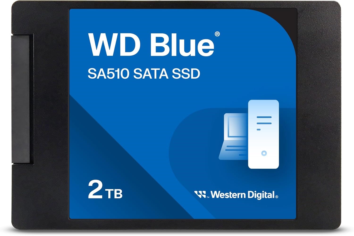 WD Blue 2.5"/7 mm cased SSD 2TB WDS200T3B0A – תמונה 2
