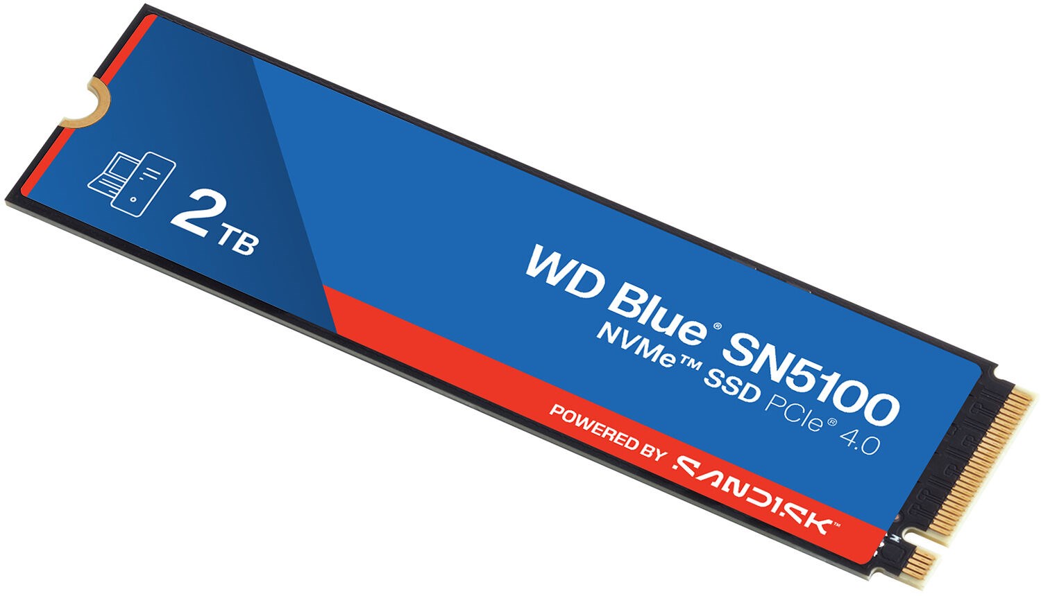 WD SSD 2TB M.2 PCIe 4.0 x4 2280 SN5100 Blue – תמונה 5