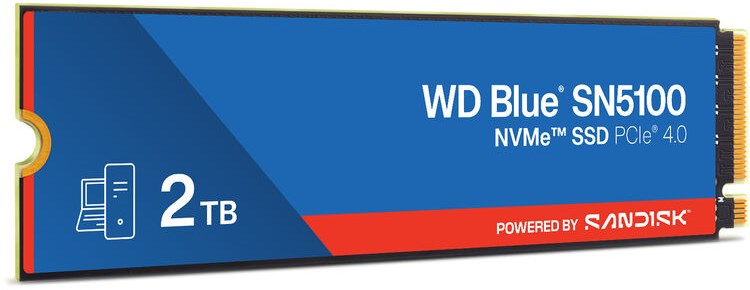 WD SSD 2TB M.2 PCIe 4.0 x4 2280 SN5100 Blue – תמונה 6