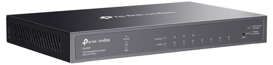SWITCH 8-PORT Gigabit Smart L2 POE+ SG2008P TP-Link – תמונה 5
