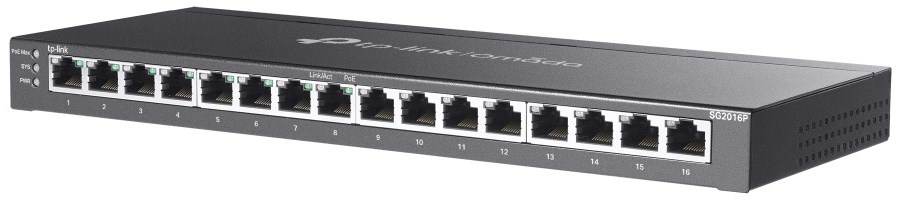 SWITCH 16-PORT Gigabit Smart L2 8xPOE+ SG2016P TP-Link – תמונה 5