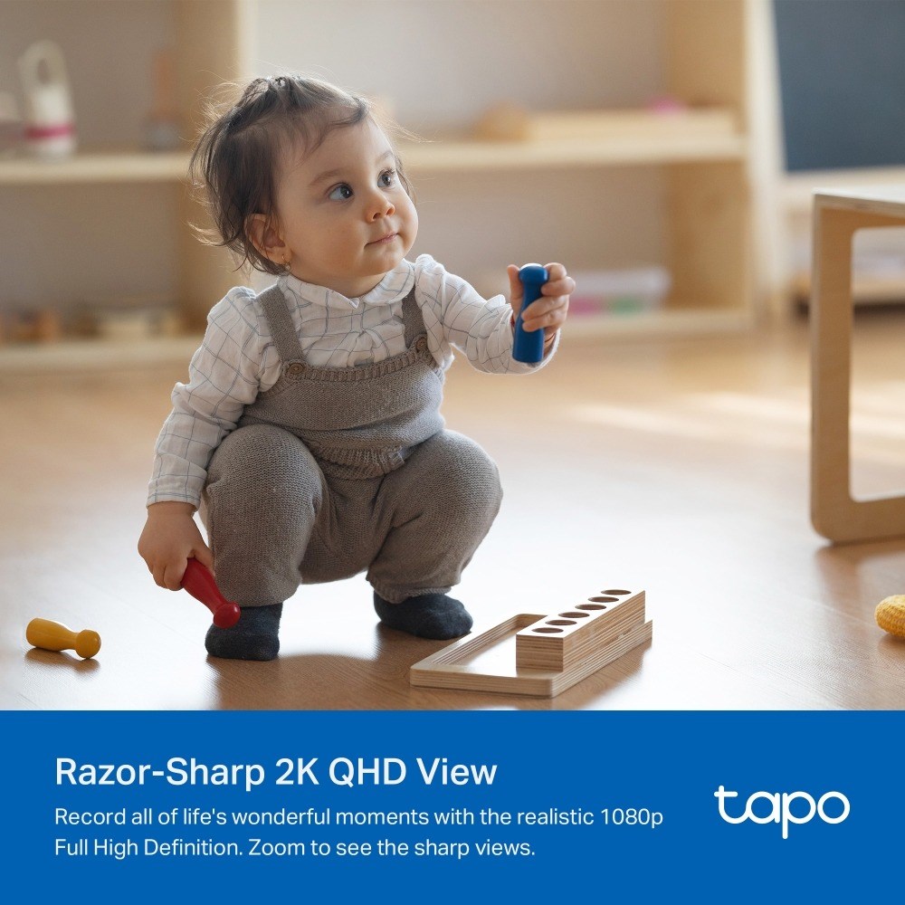 TAPO C222 WIFI Pan/Tilt AI Home Security 4MP – תמונה 3