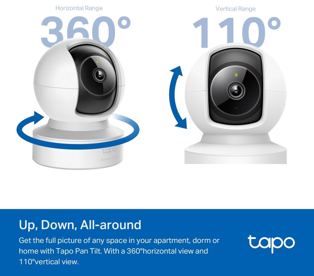 TAPO C222 WIFI Pan/Tilt AI Home Security 4MP – תמונה 6