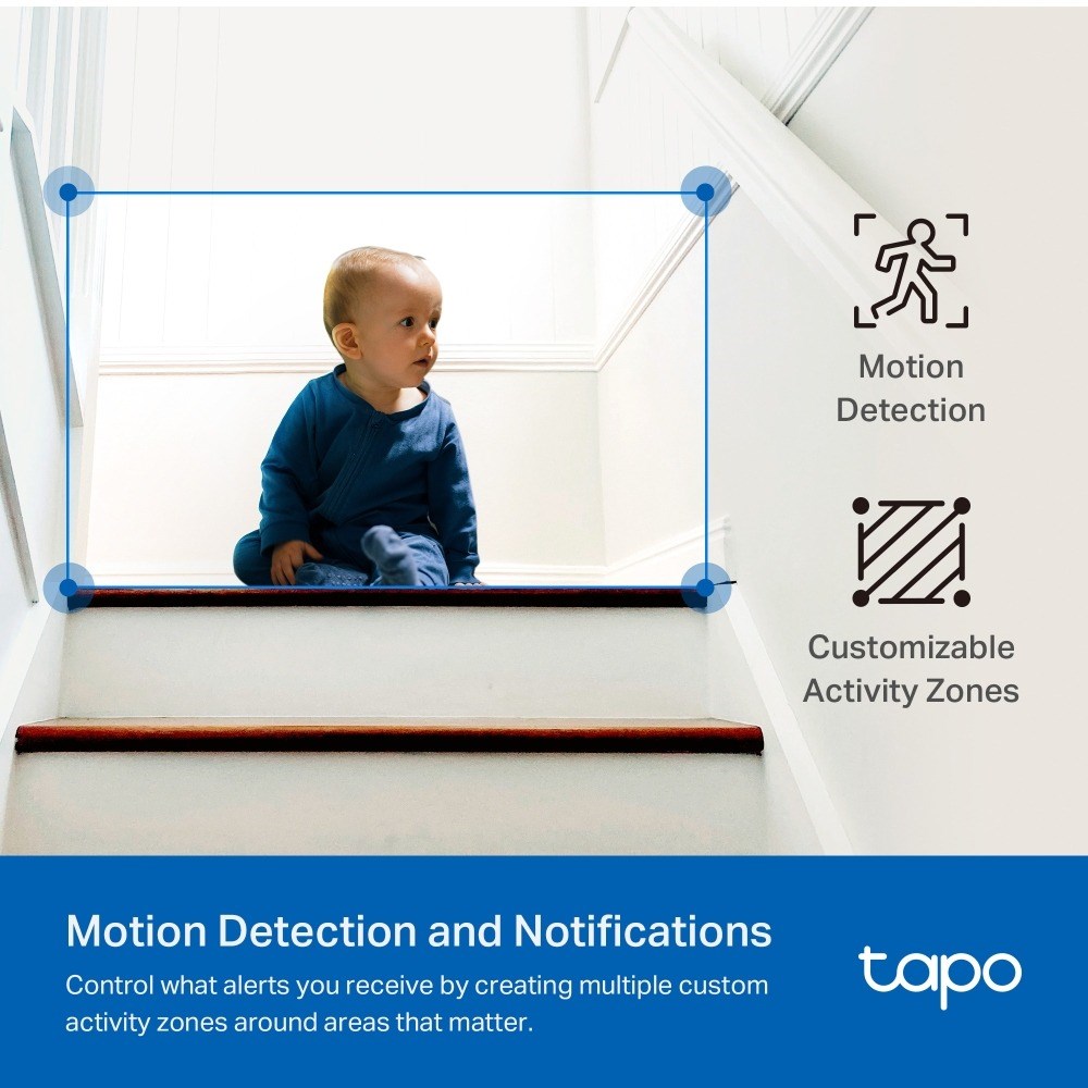 TAPO C222 WIFI Pan/Tilt AI Home Security 4MP – תמונה 9