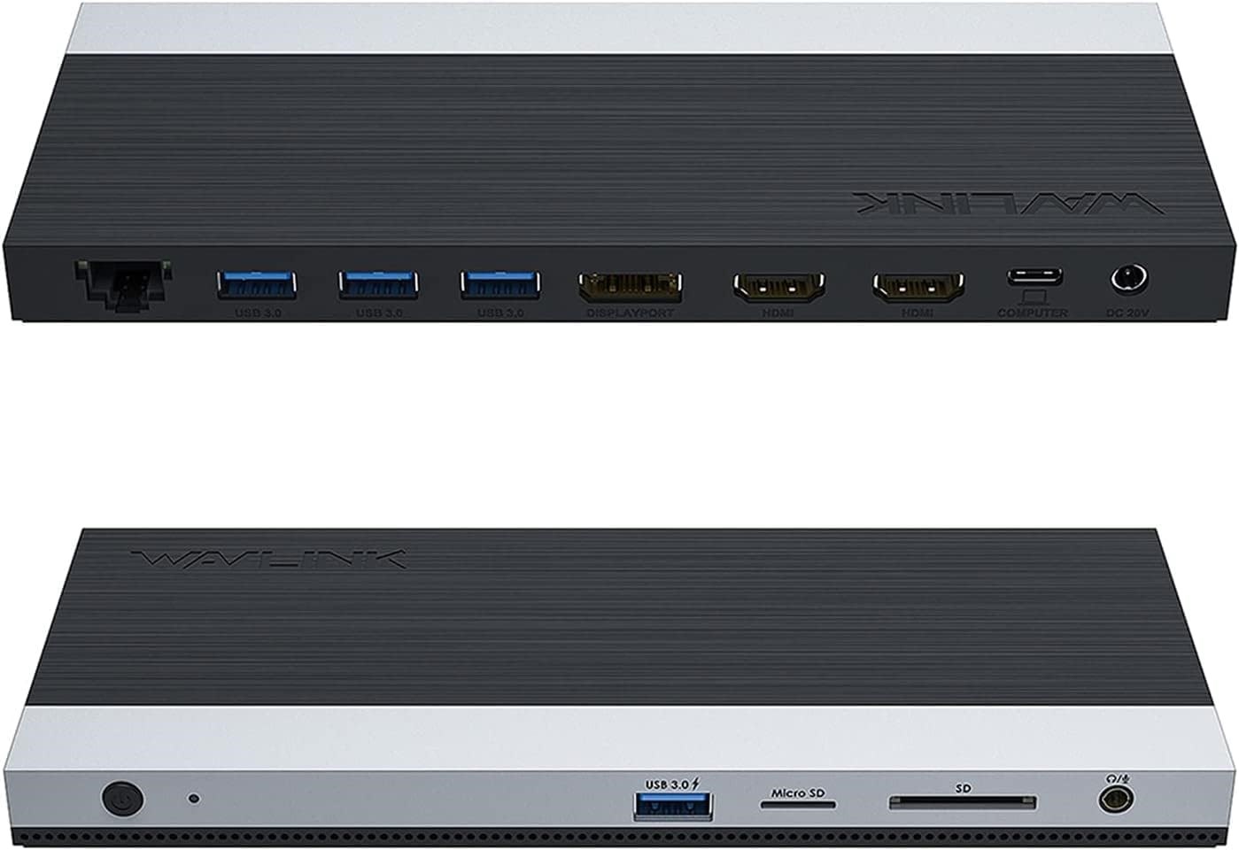 WAVLINK WL-UMD03 USB-C 12IN1 HDMI/DP/VGA/USB ×4/LAN/SD/TF/PD 100W – תמונה 2
