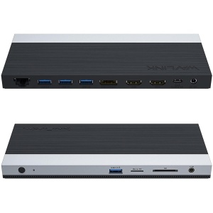 WAVLINK WL-UMD03 USB-C 12IN1 HDMI/DP/VGA/USB ×4/LAN/SD/TF/PD 100W