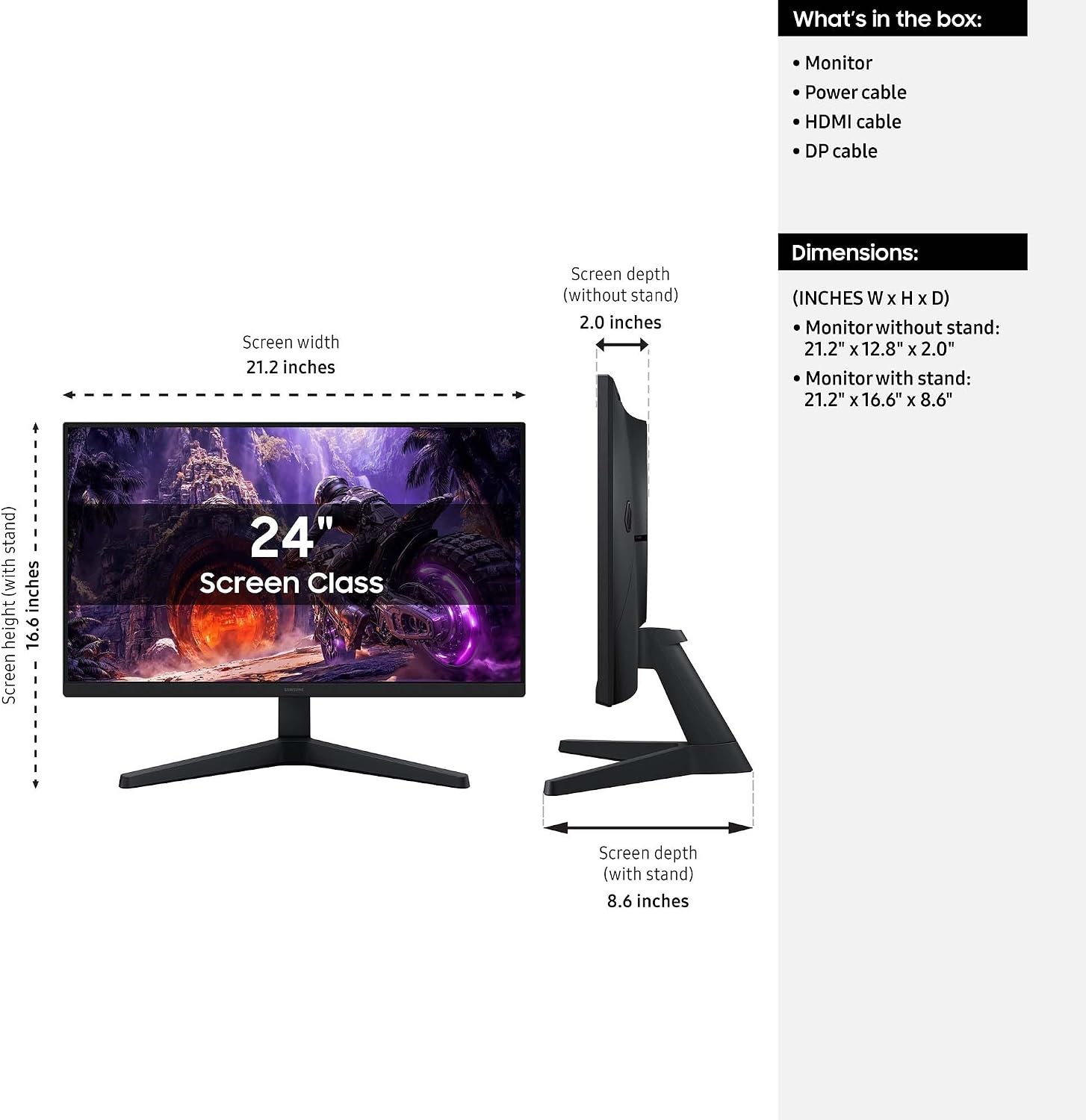 SAMSUNG 24" GAMING S24HG302EU 200Hz Odyssey G3 – תמונה 12