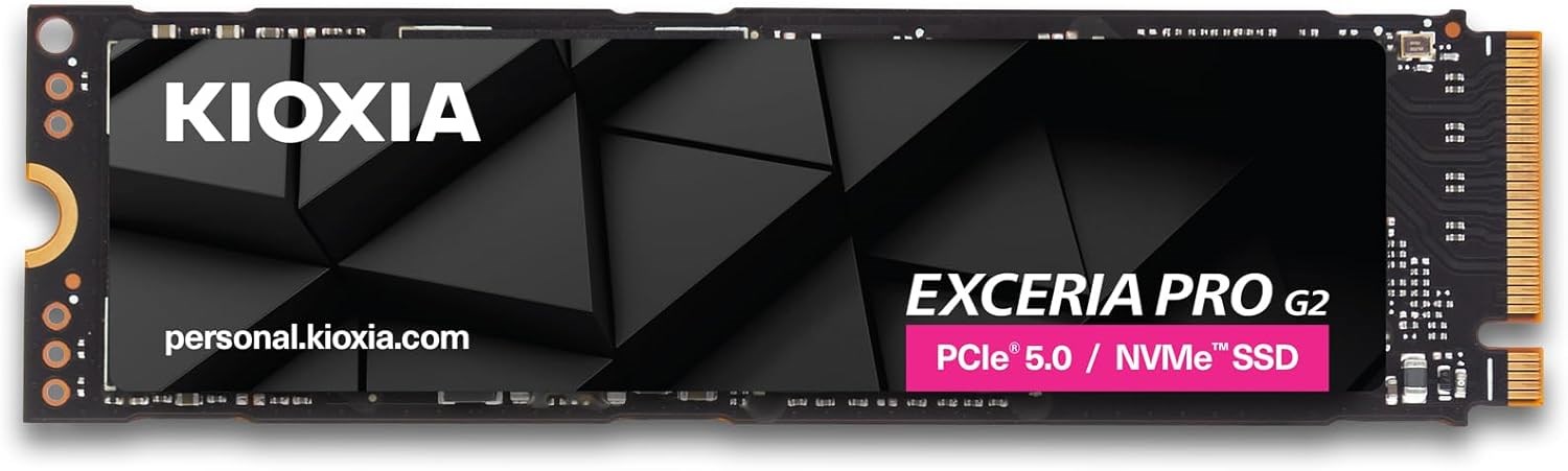 Kioxia SSD 2TB Exceria Pro G2 PCIe 5.0 NVMe M.2 2280 – תמונה 2