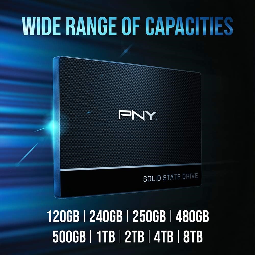 PNY CS900 2.5" SSD 1TB SSD7CS900-1TB-RB – תמונה 6