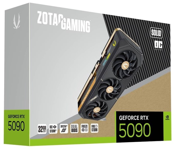 ZOTAC GeForce RTX 5090 32G GAMING SOLID OC – תמונה 3