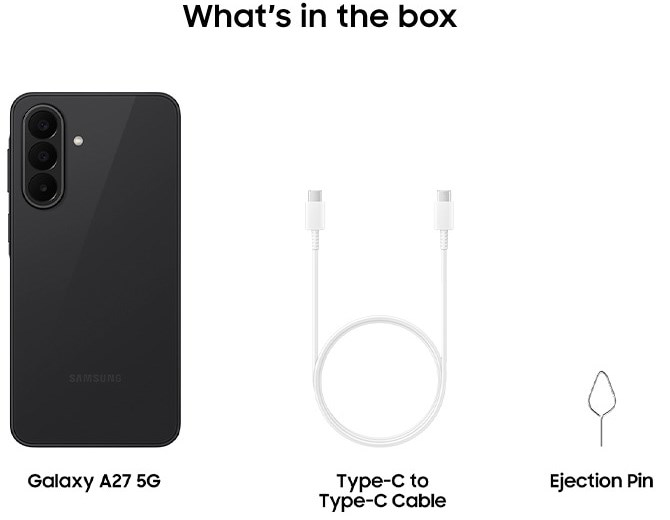 Samsung A27 6.7" (A266) 5G 6/128GB 120HZ Black – תמונה 3